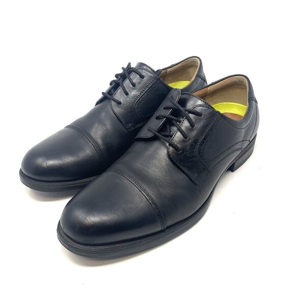 Florsheim Other - Florsheim Mens Midtown 12138-001 Black Cap Toe Oxford Dress Shoes 10 D